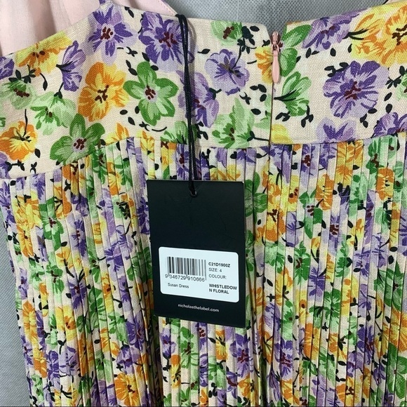 Nicholas Susan Dress Whistledown Floral Size 4 - Picture 3 of 15